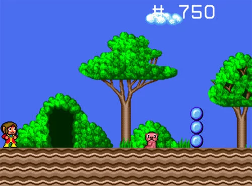 Изображение игры: Alex Kidd in the Enchanted Castle