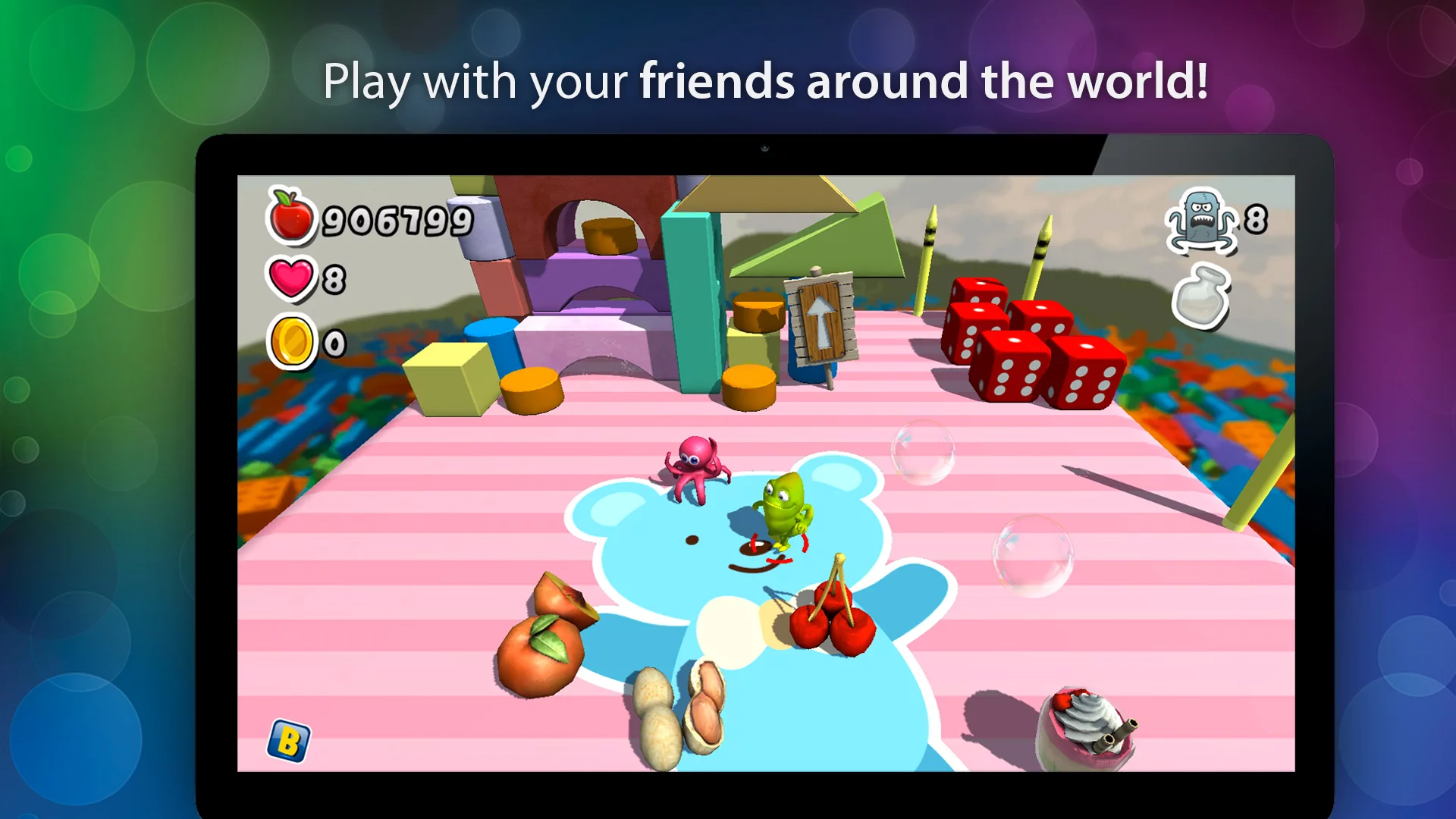 Изображение игры: Bubble Jungle Super Chameleon Platformer World