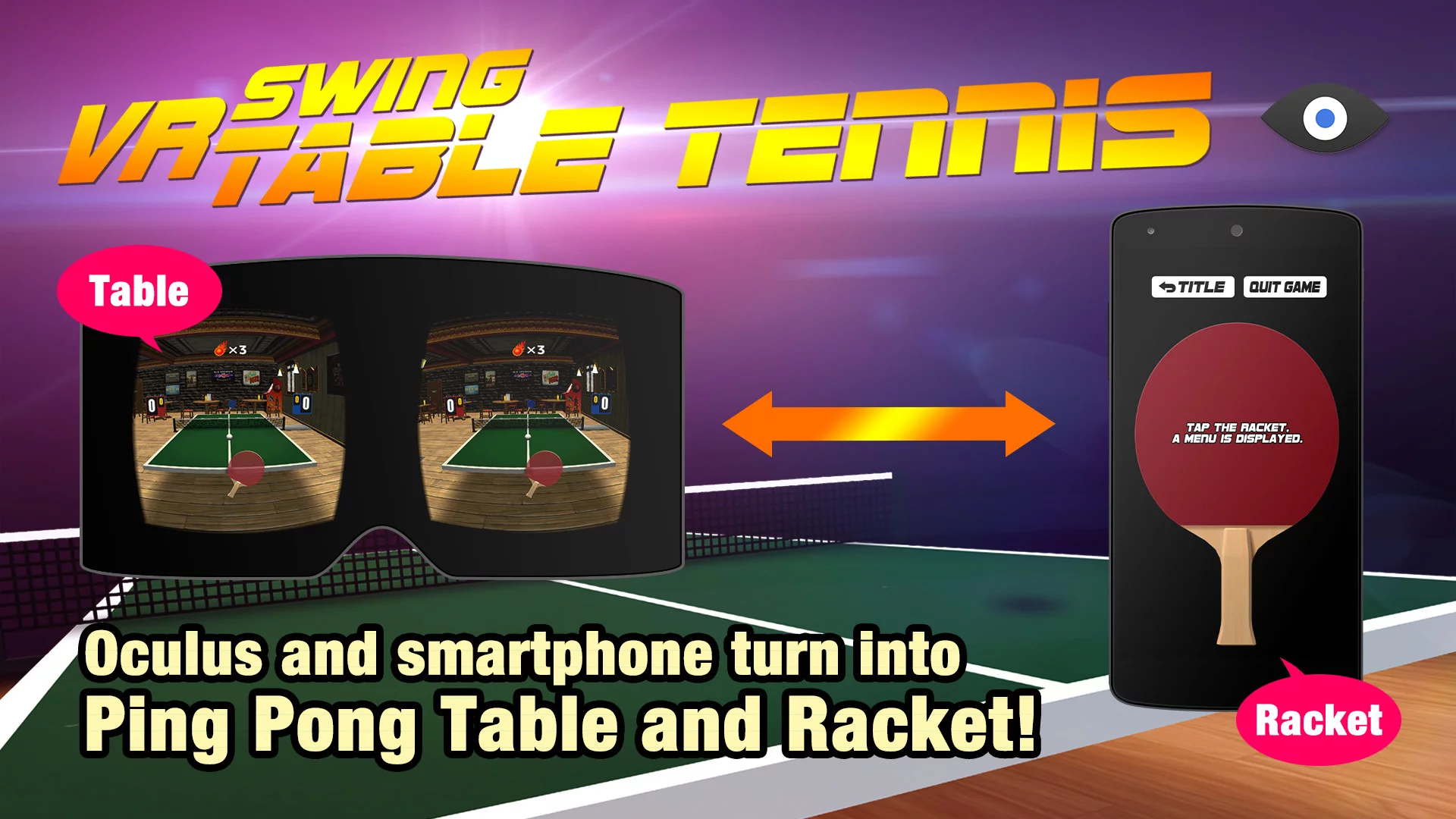 Изображение игры: VR Swing Table Tennis Oculus