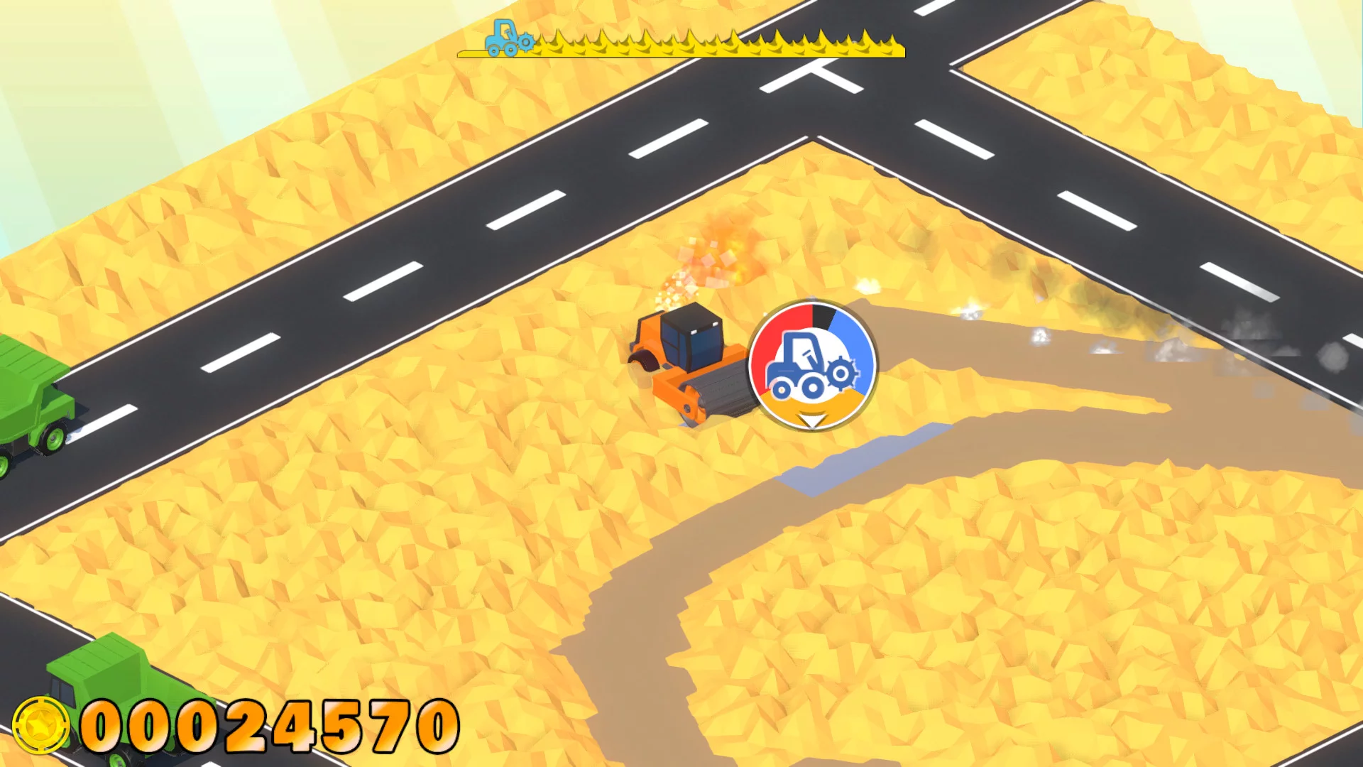 Изображение игры: ROBUST ROAD ROLLER