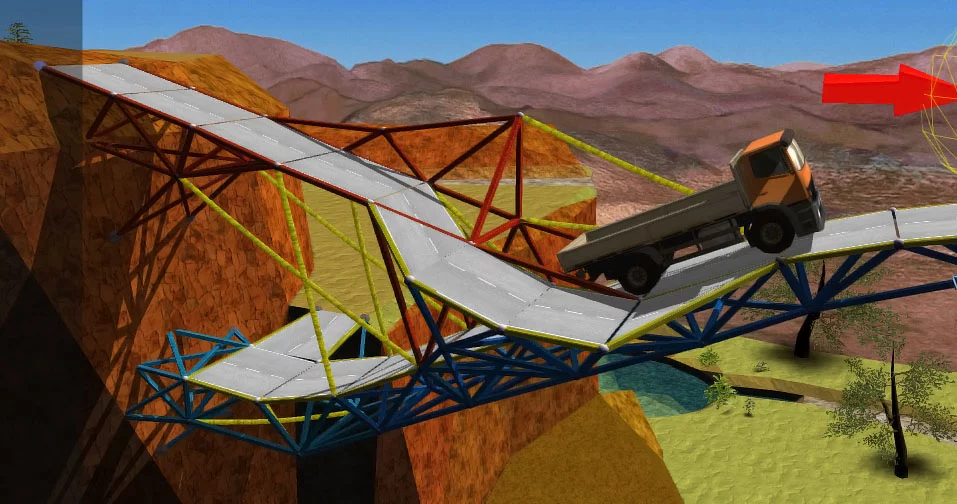Изображение игры: 3d Bridges