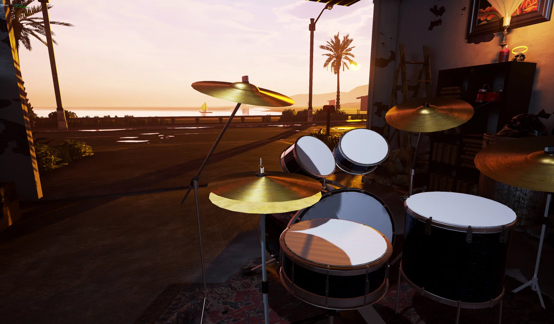 Изображение игры: Garage Drummer VR