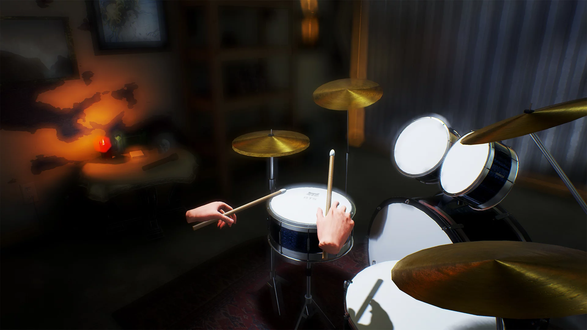 Изображение игры: Garage Drummer VR