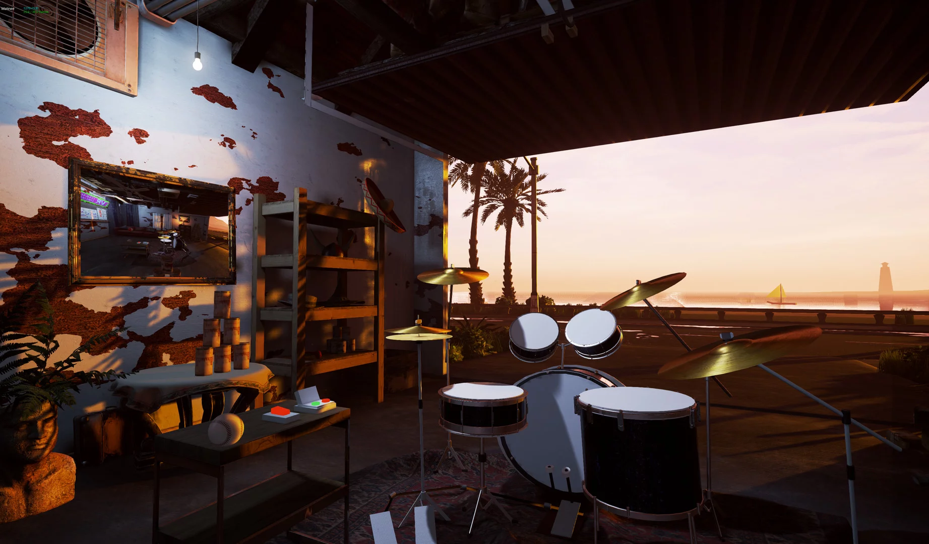 Изображение игры: Garage Drummer VR