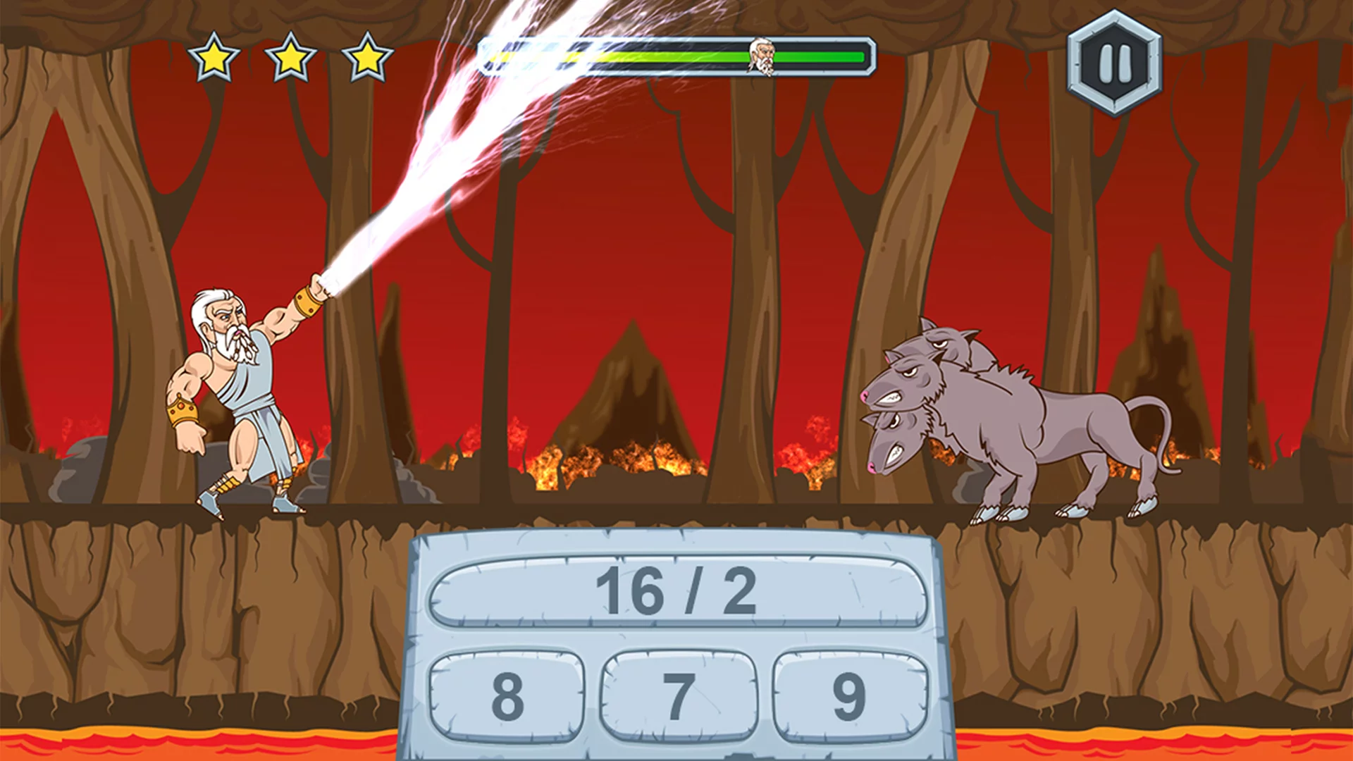 Изображение игры: Zeus vs Monsters - Math Game for kids