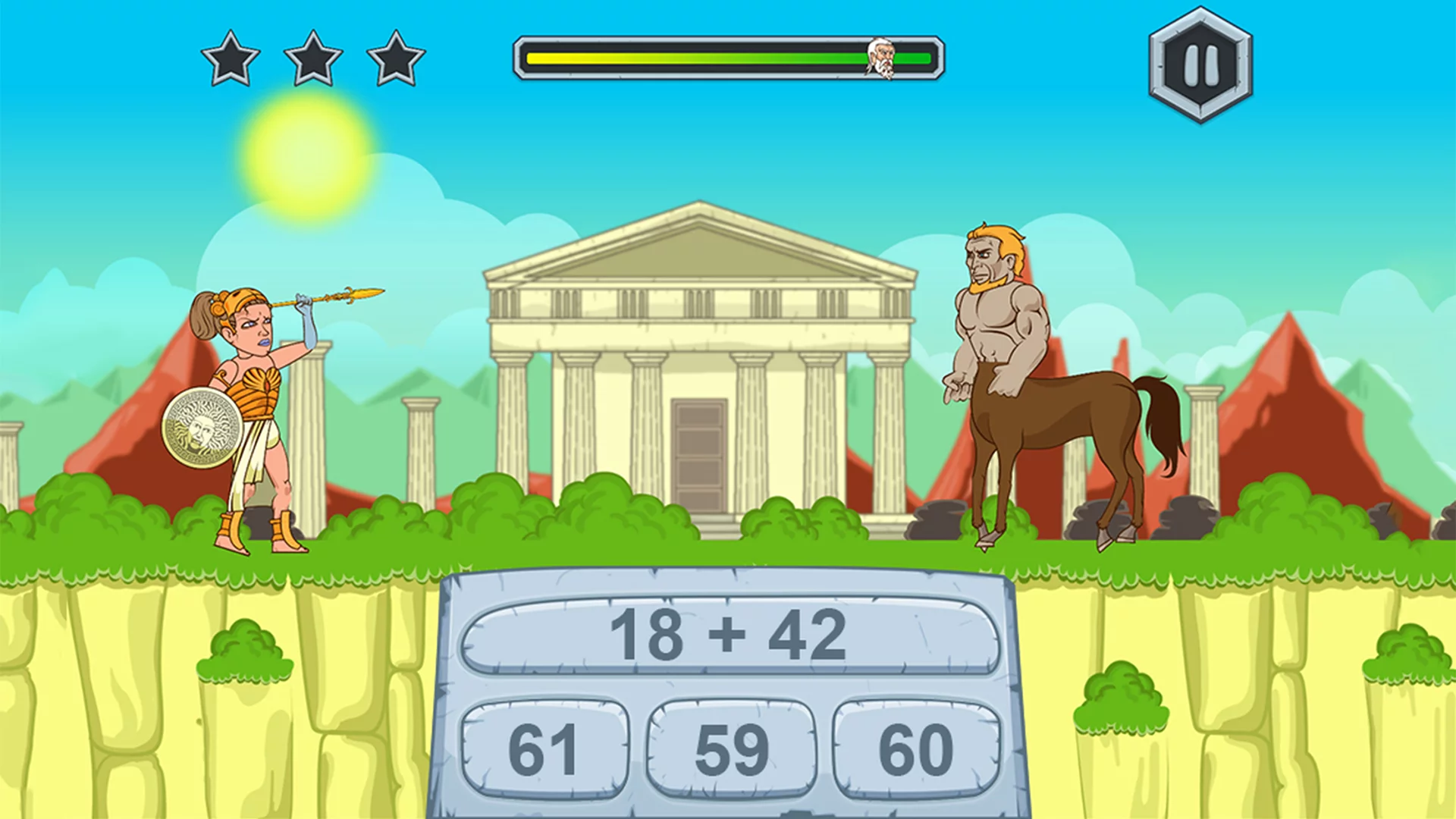 Изображение игры: Zeus vs Monsters - Math Game for kids
