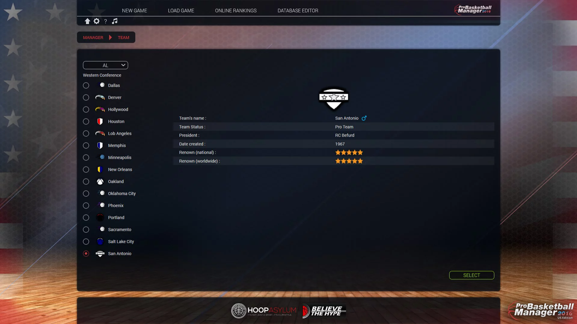 Изображение игры: Pro Basketball Manager 2016 - US Edition
