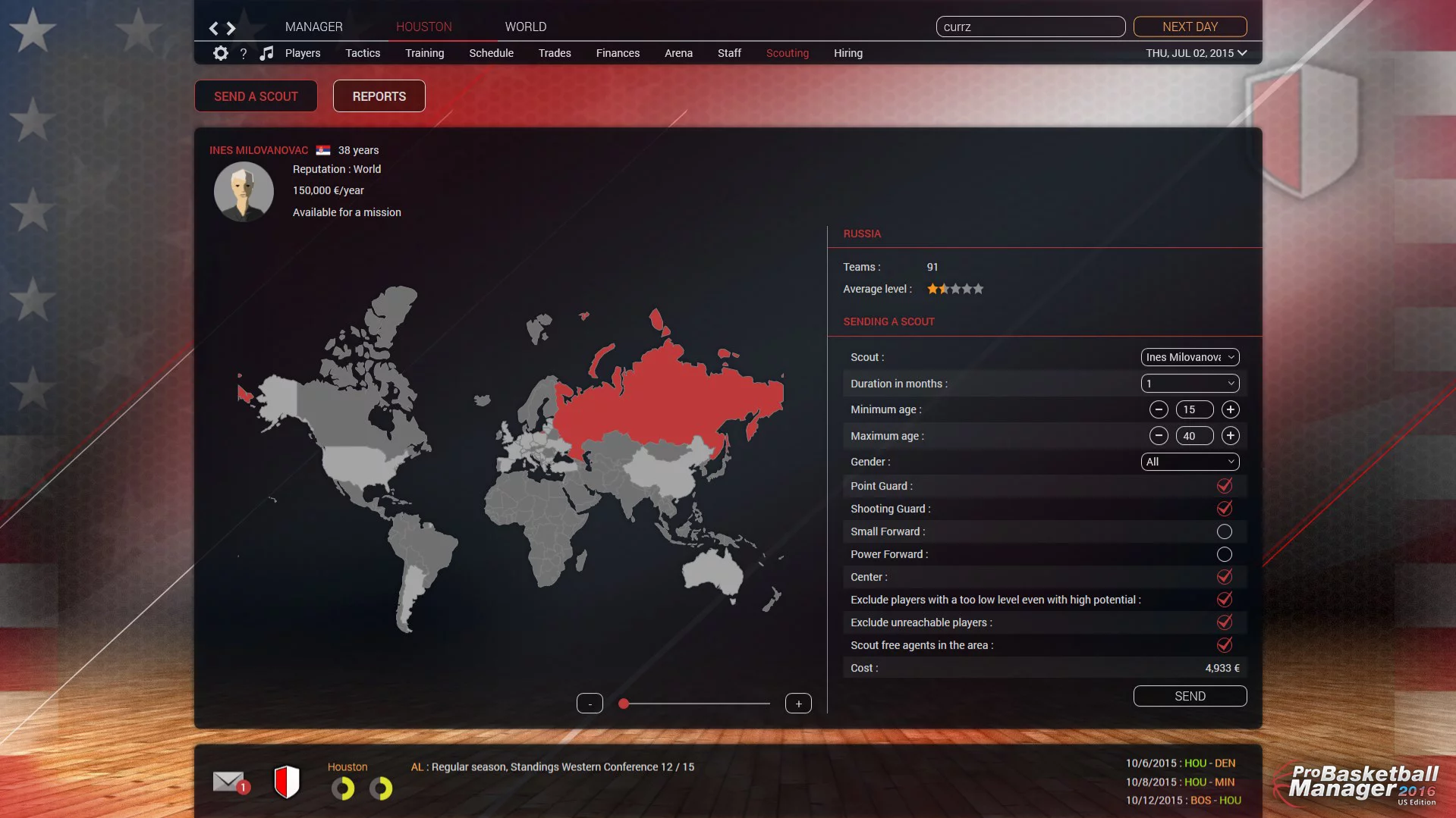 Изображение игры: Pro Basketball Manager 2016 - US Edition