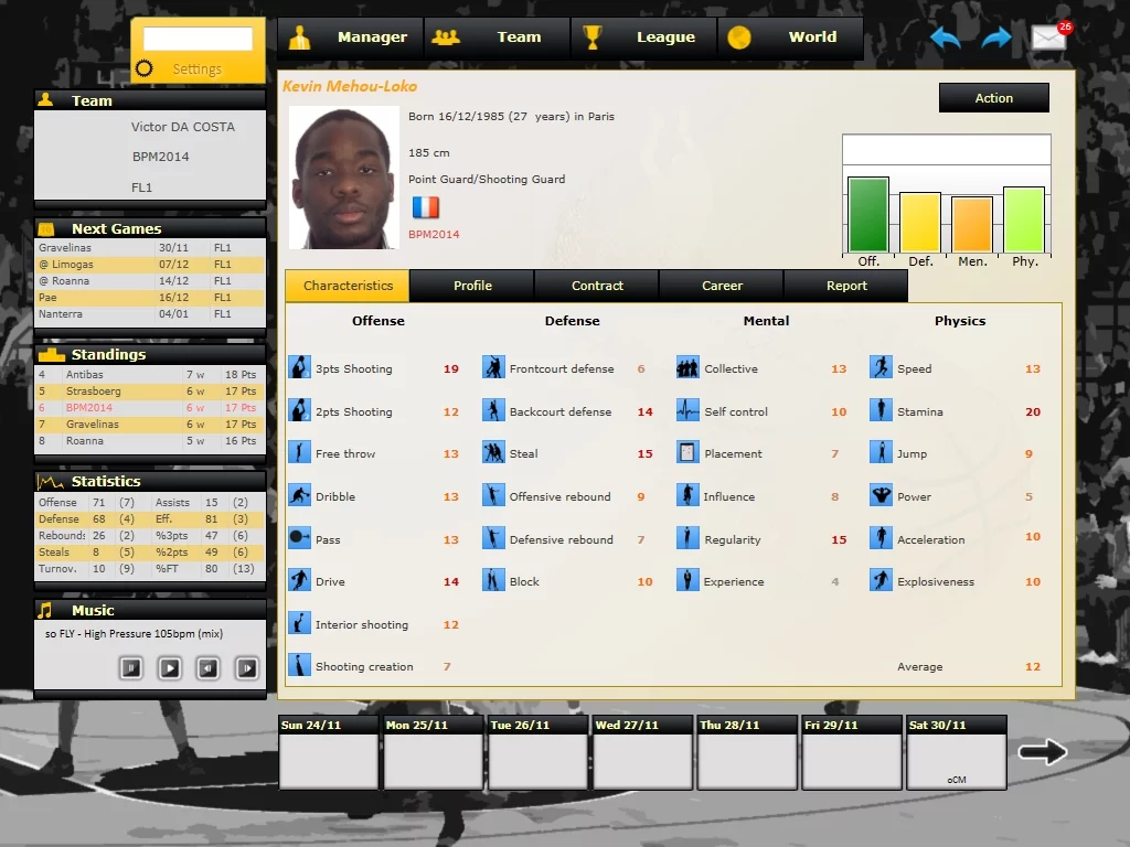 Изображение игры: Basketball Pro Management 2014