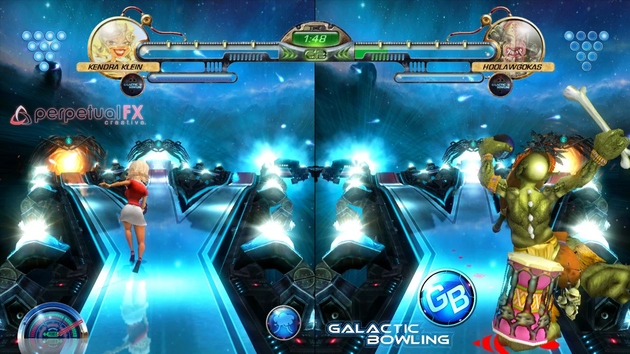 Изображение игры: Galactic Bowling