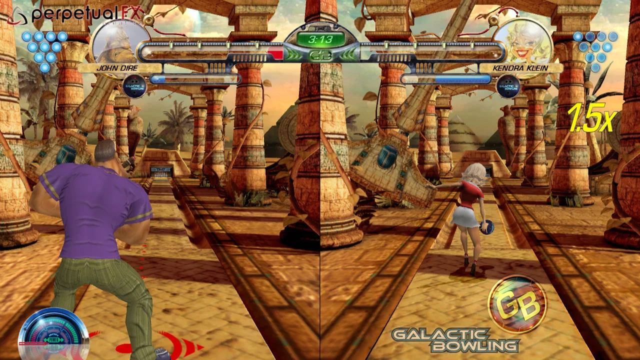 Изображение игры: Galactic Bowling