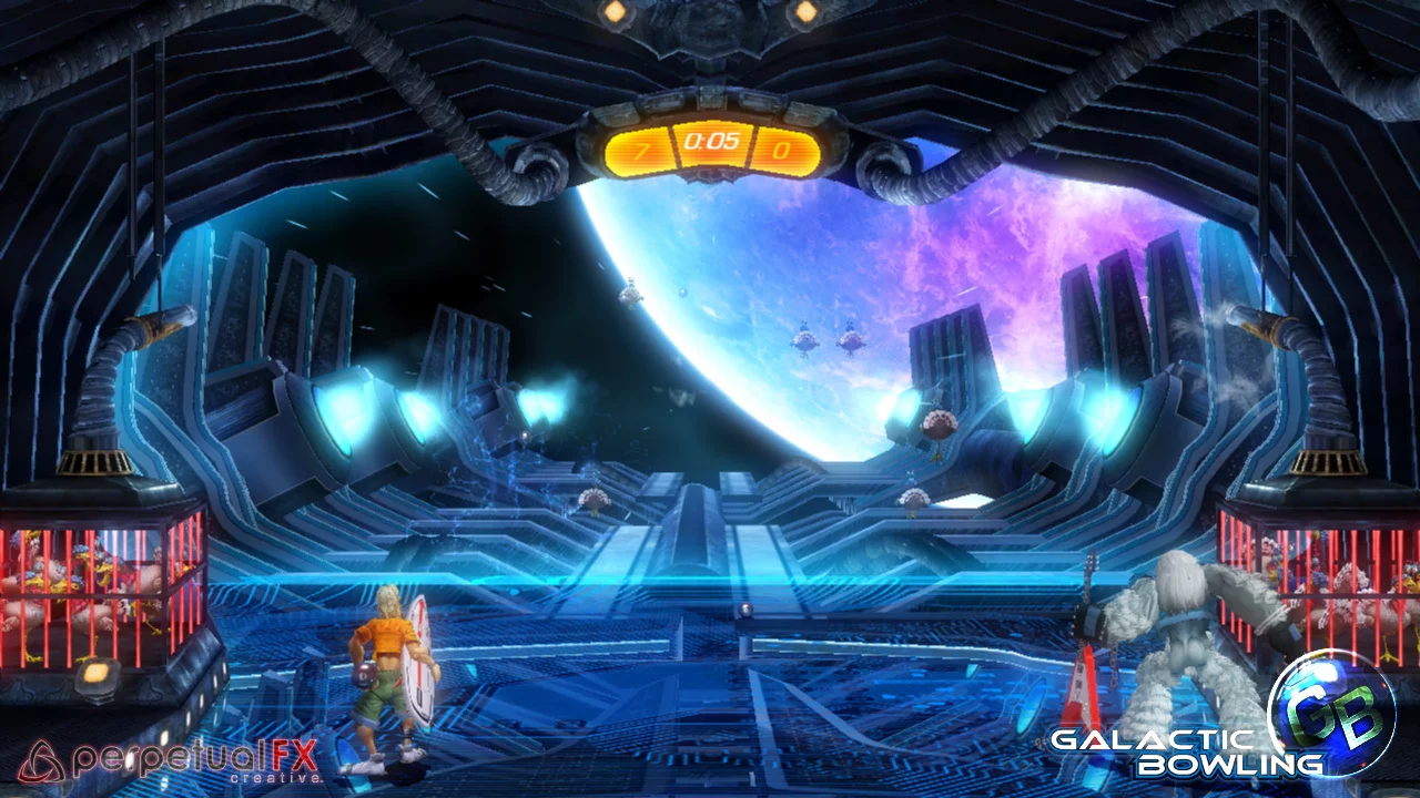 Изображение игры: Galactic Bowling