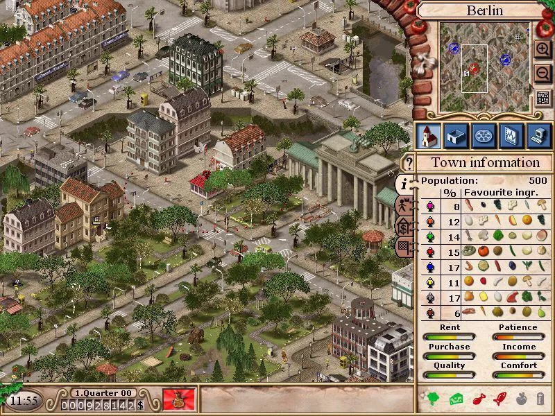 Изображение игры: Pizza Tycoon 2