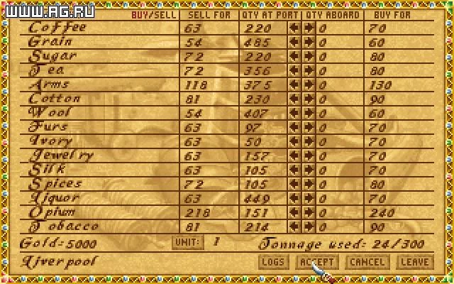 Изображение игры: High Seas Trader