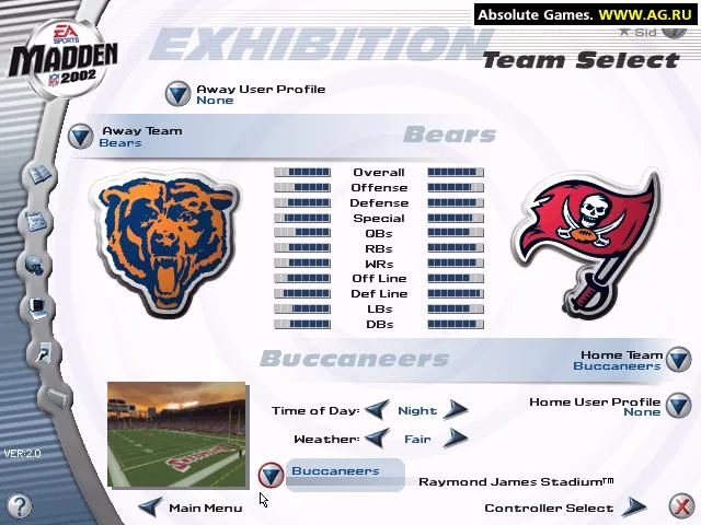 Изображение игры: Madden NFL 2002