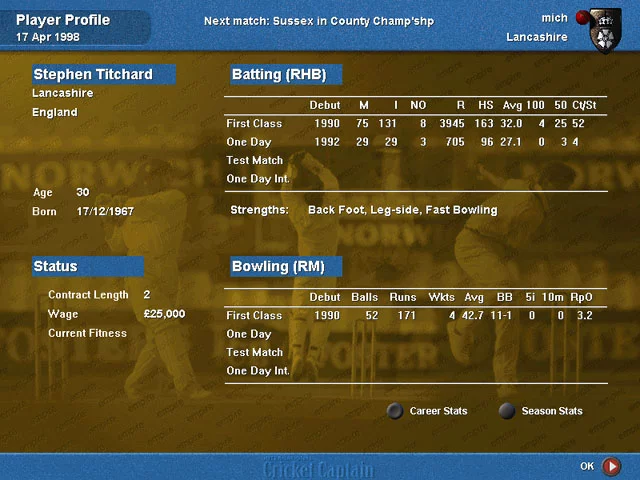 Изображение игры: International Cricket Captain