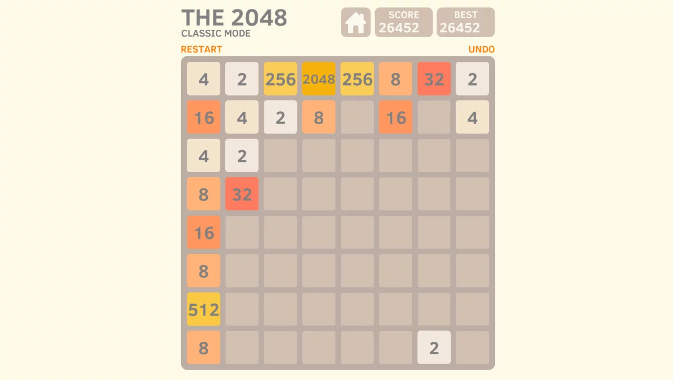 Изображение игры: THE 2048