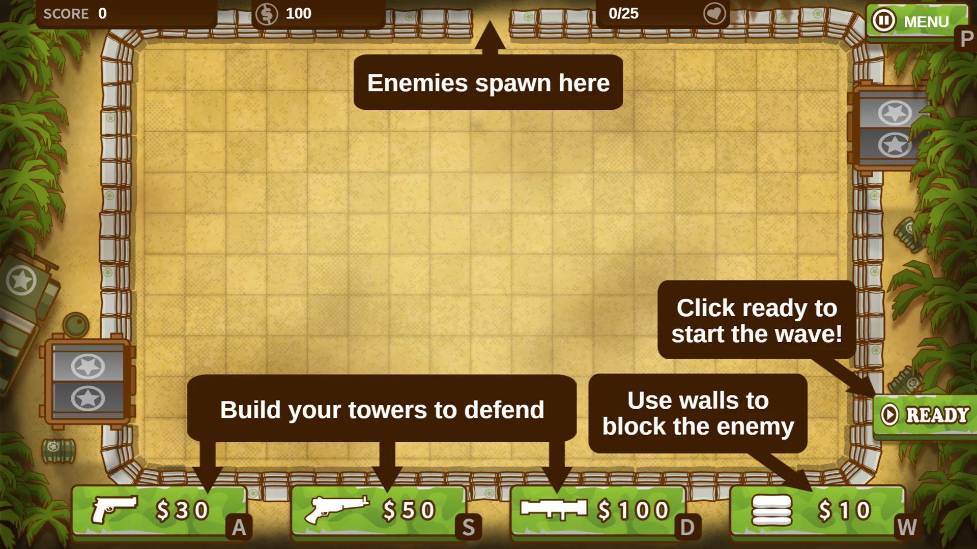 Изображение игры: A Mazeing Tower Defense