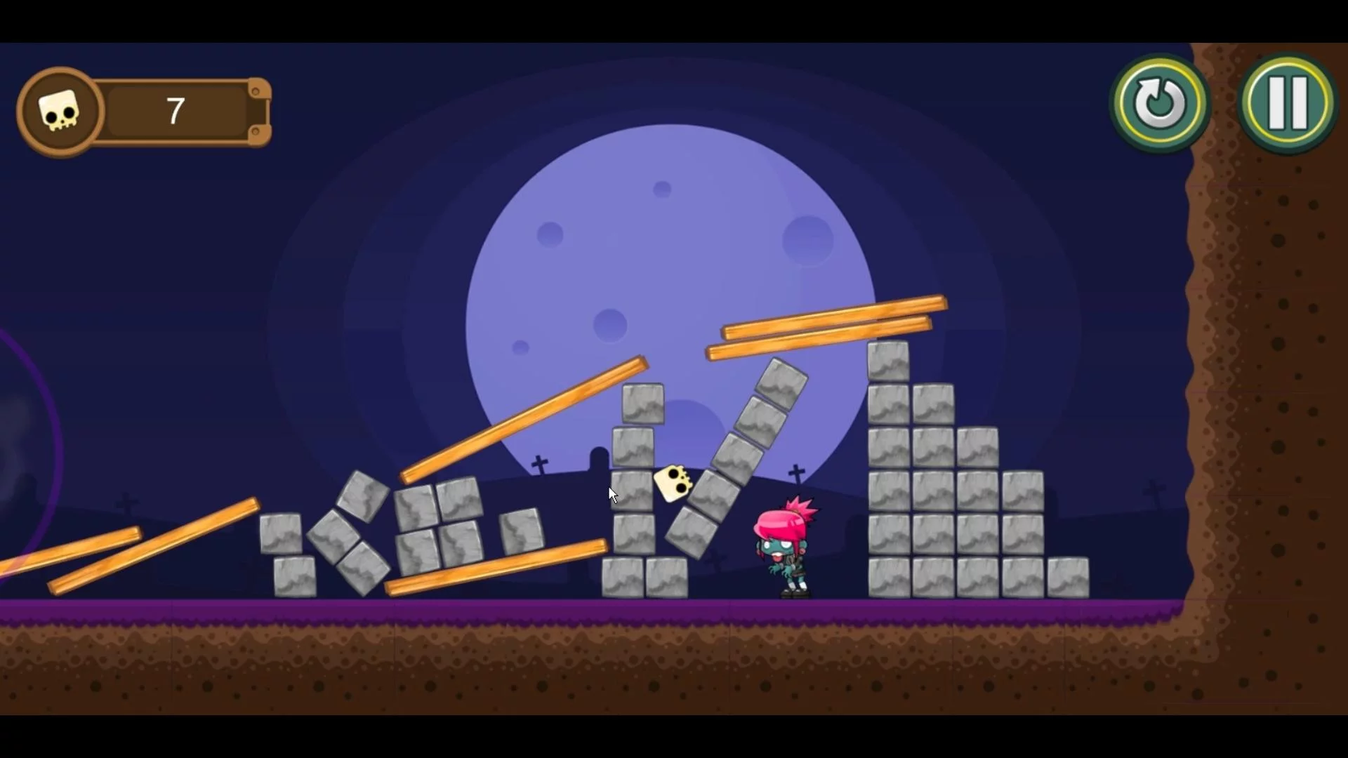 Изображение игры: SlingSkull Zombies