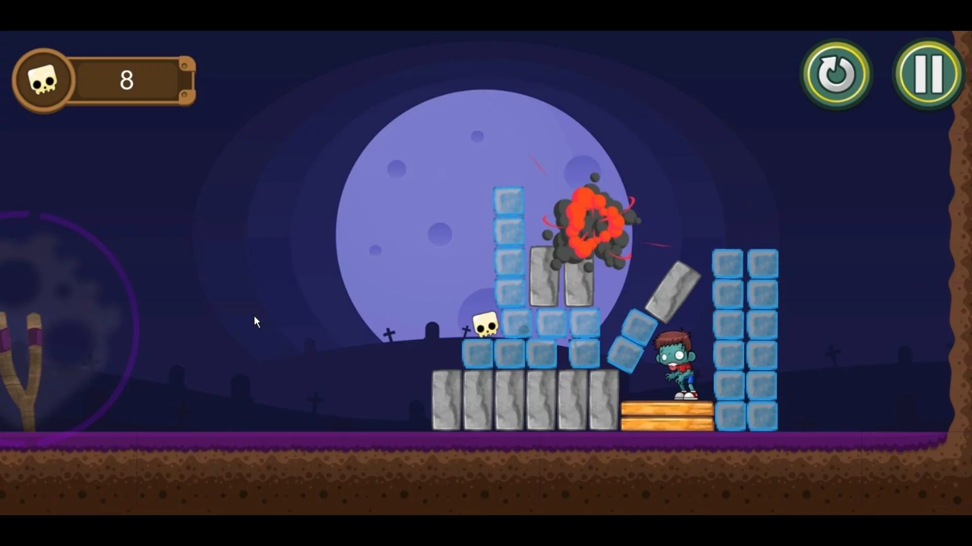 Изображение игры: SlingSkull Zombies