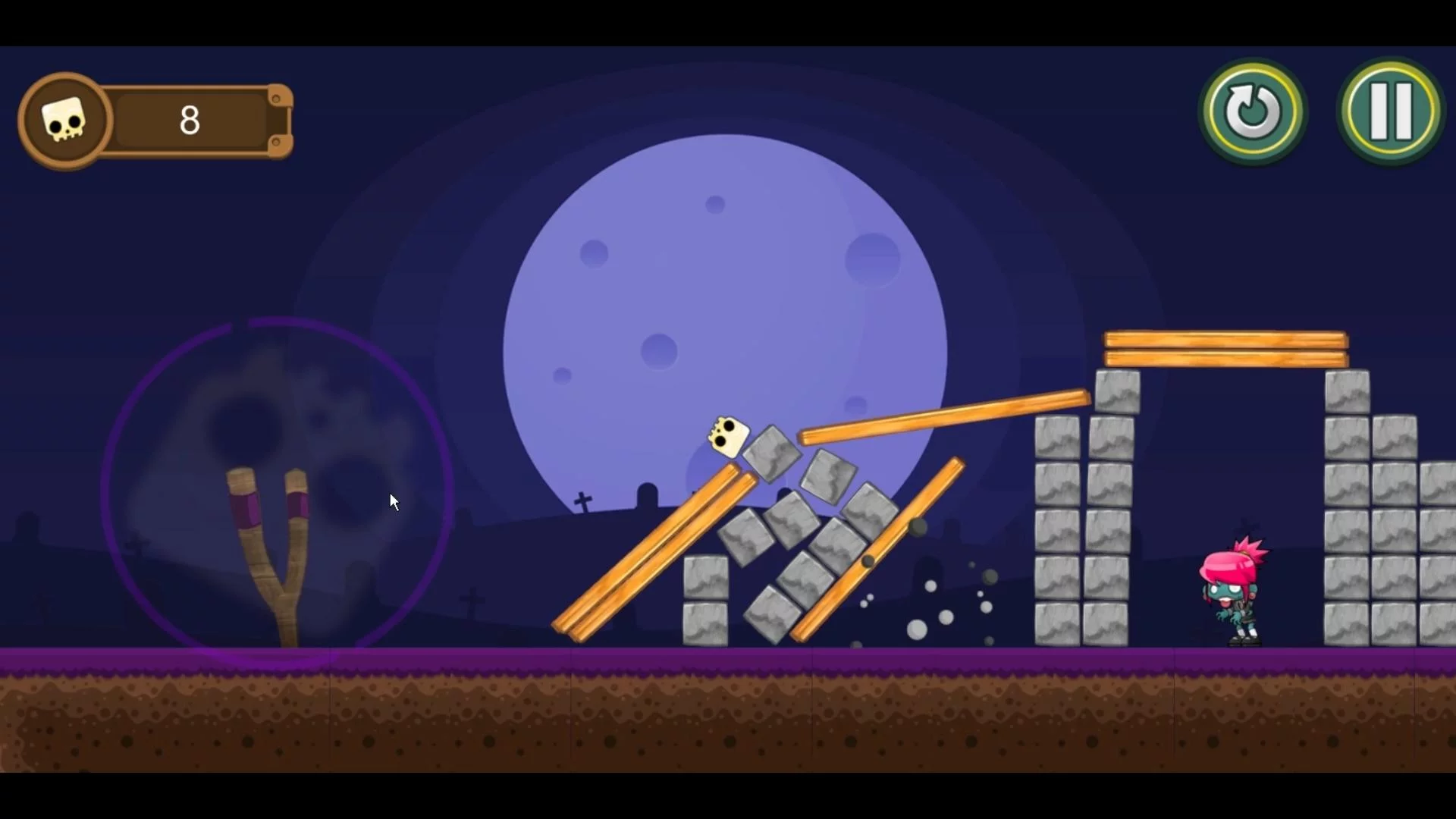 Изображение игры: SlingSkull Zombies