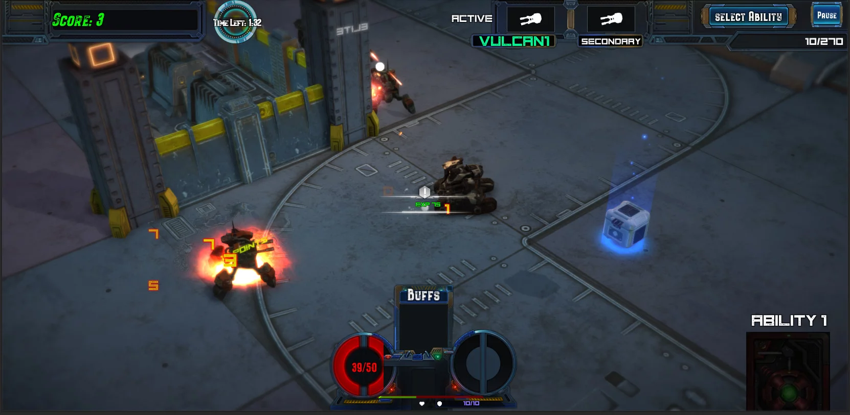 Изображение игры: Frag The Tanks