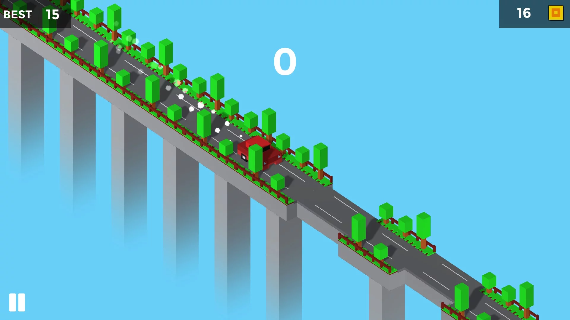 Изображение игры: Pixel Traffic: Risky Bridge