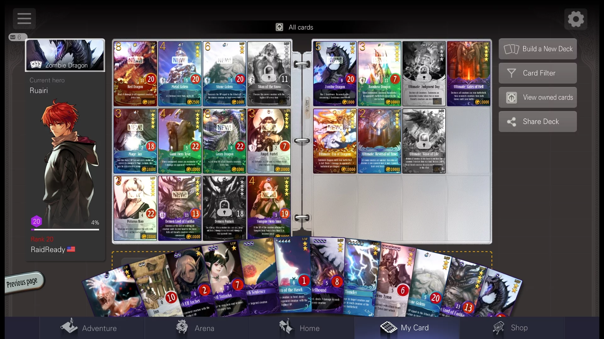 Изображение игры: Duel of Summoners: The Mabinogi Trading Card Game