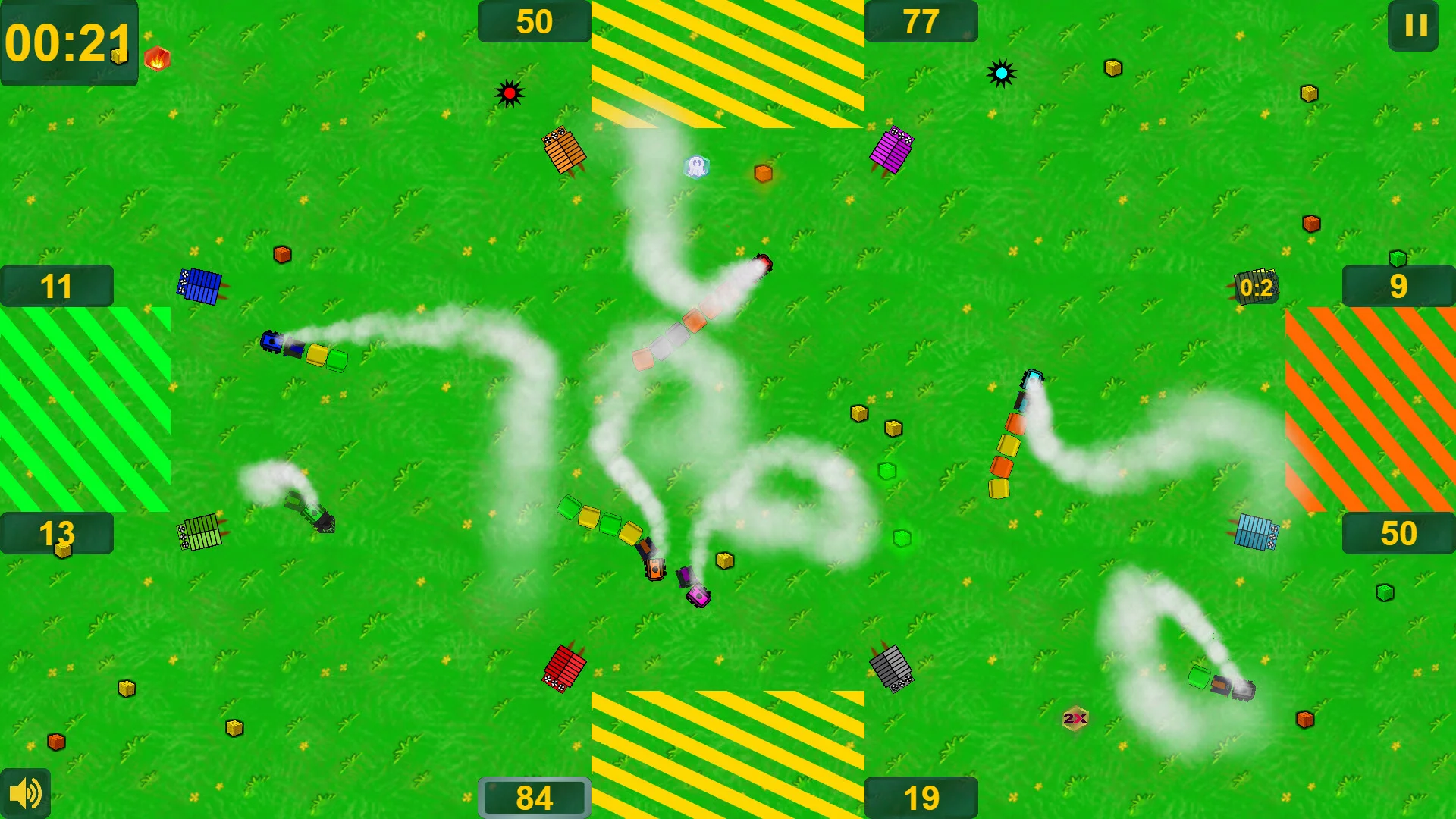 Изображение игры: OneScreen Wagons