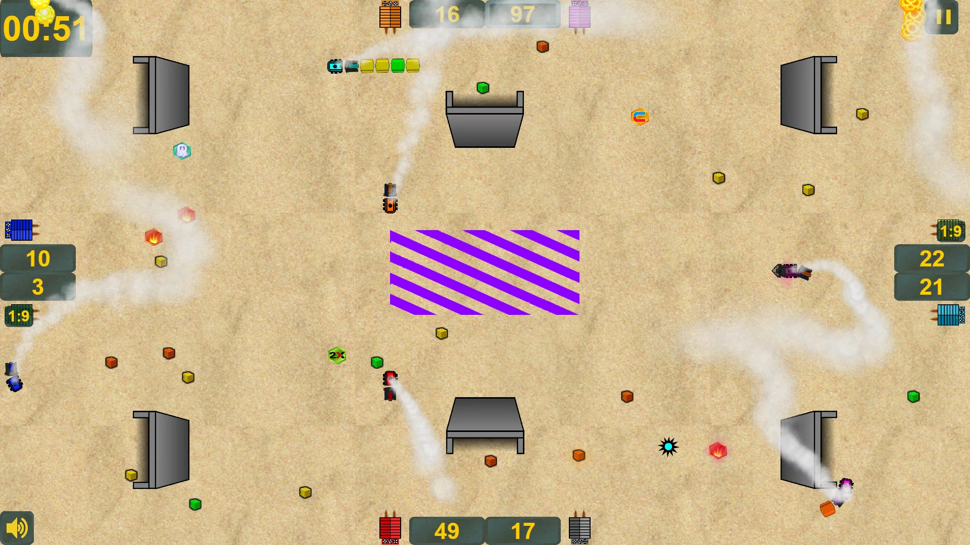 Изображение игры: OneScreen Wagons