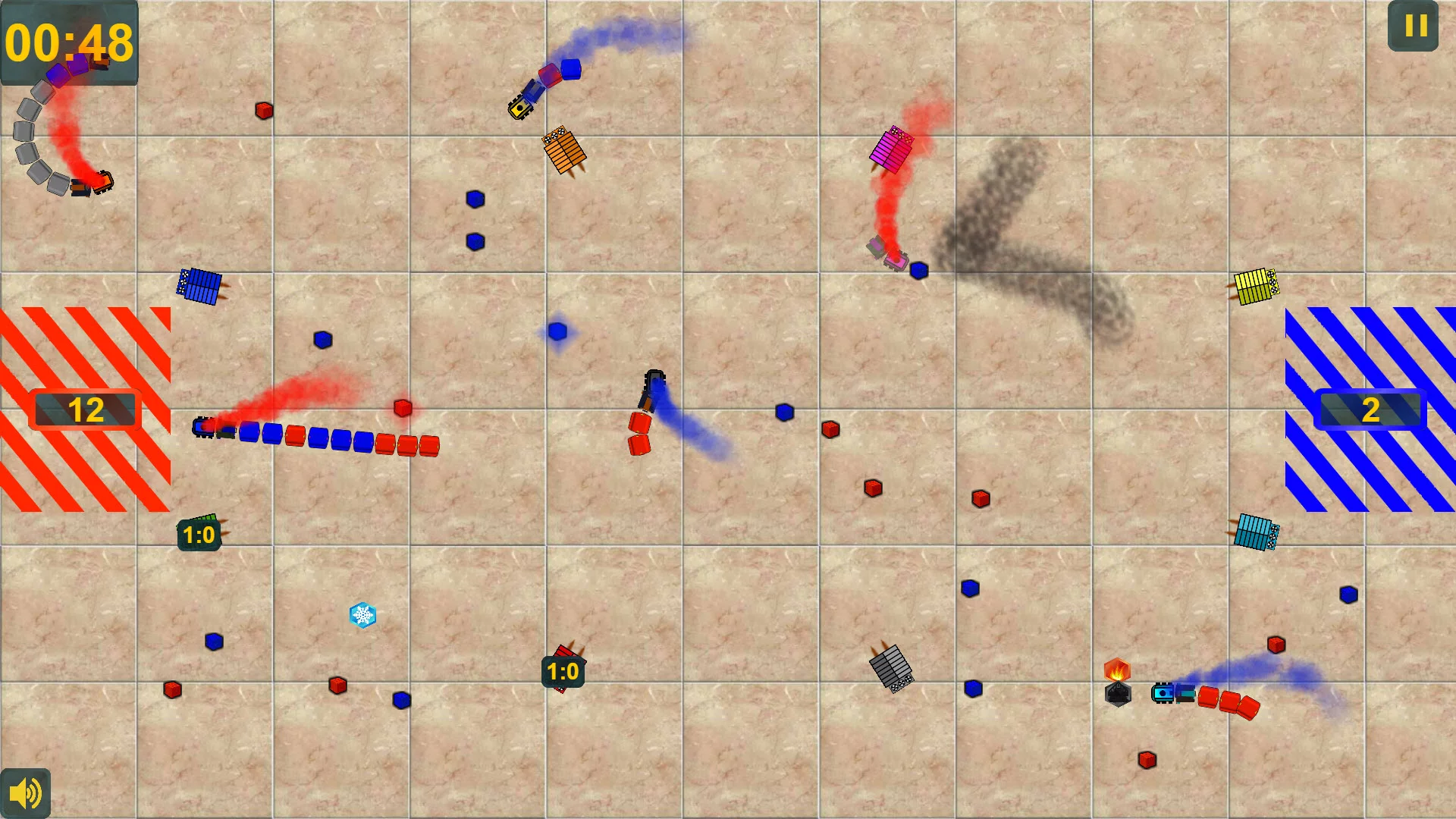 Изображение игры: OneScreen Wagons