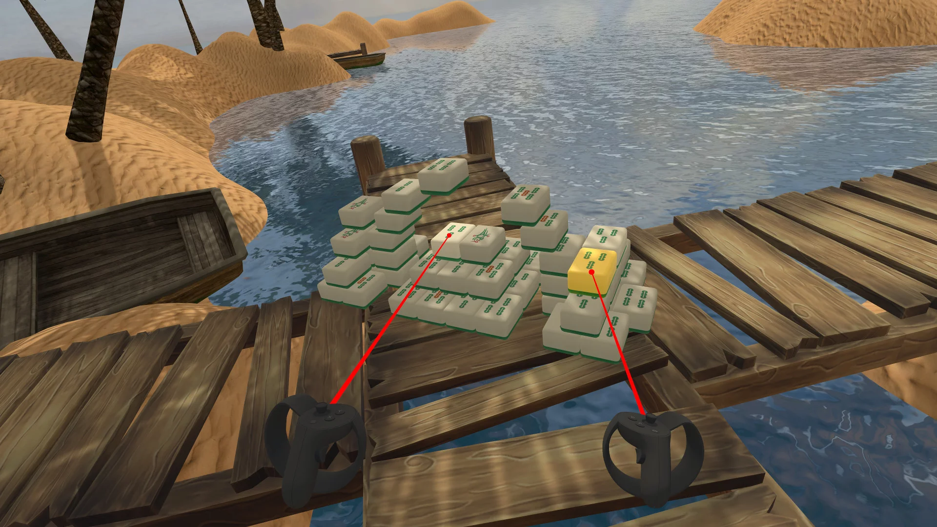 Изображение игры: VR Mahjong worlds