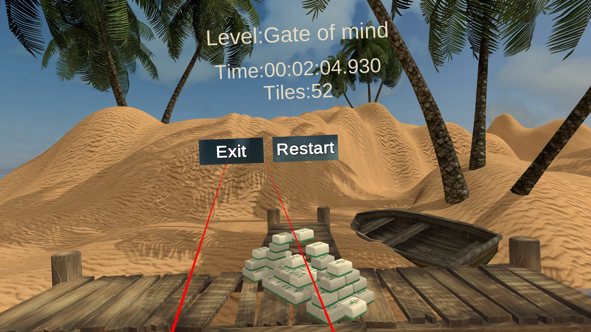 Изображение игры: VR Mahjong worlds