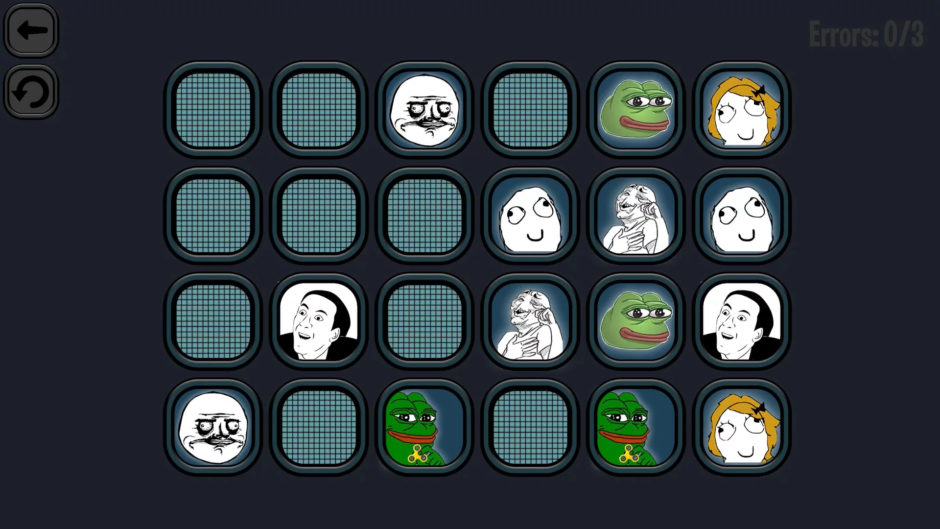 Изображение игры: Memory Meme