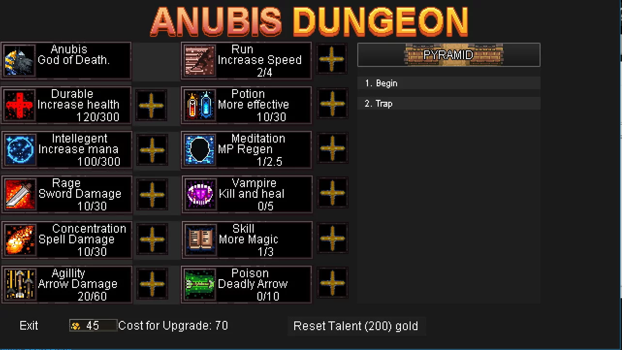 Изображение игры: Anubis Dungeon