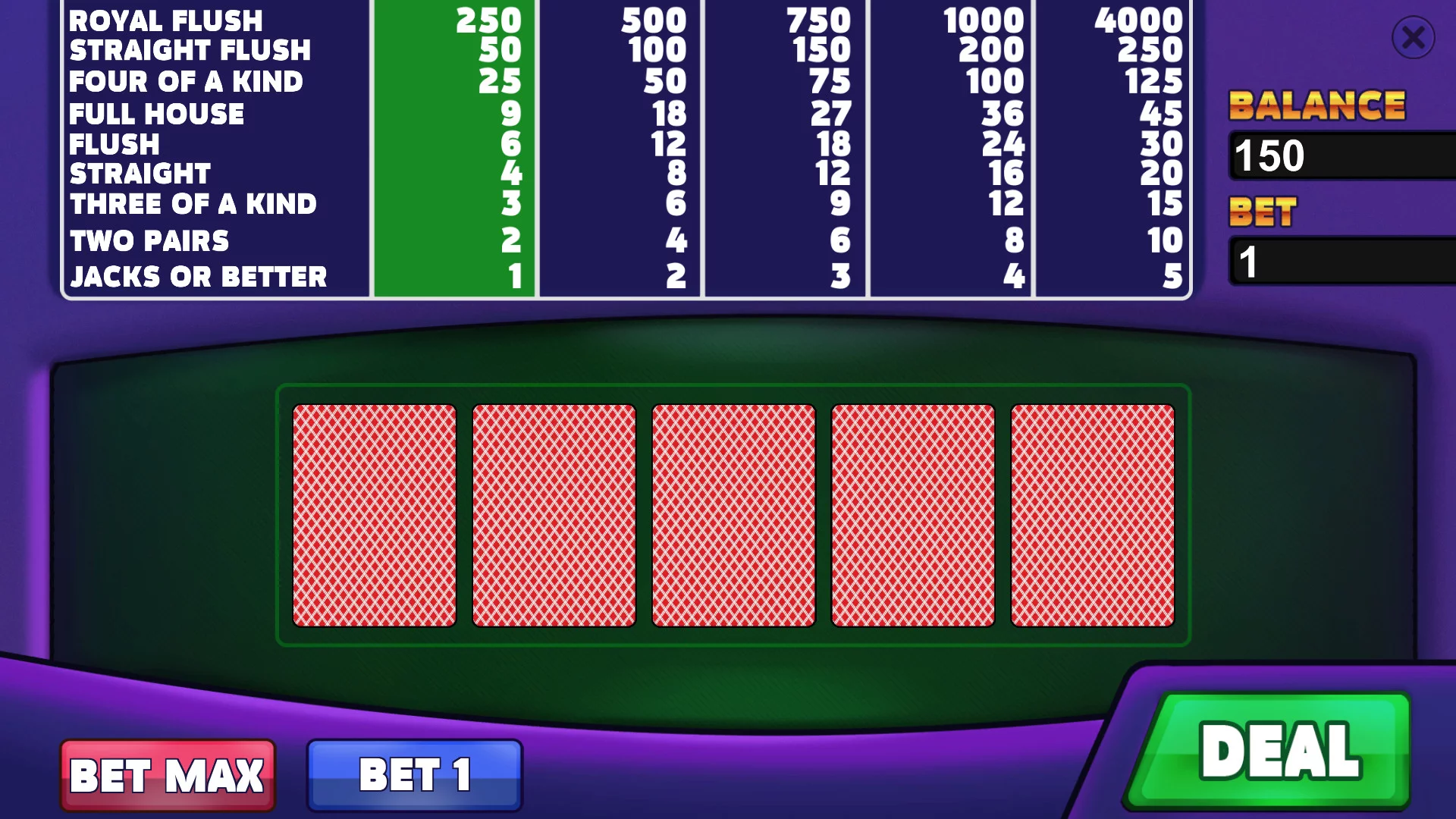 Изображение игры: Royal Casino: Video Poker