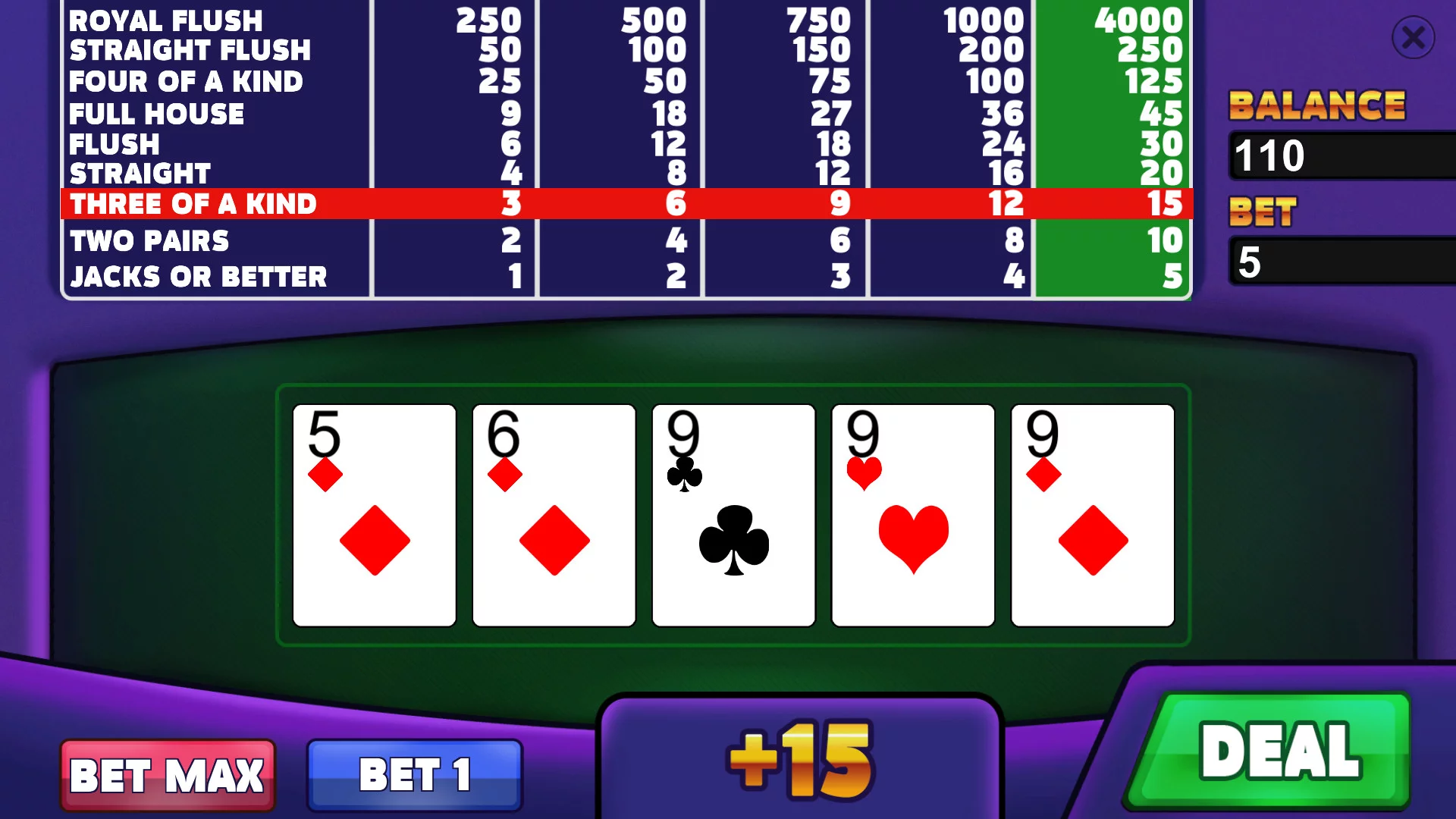 Изображение игры: Royal Casino: Video Poker