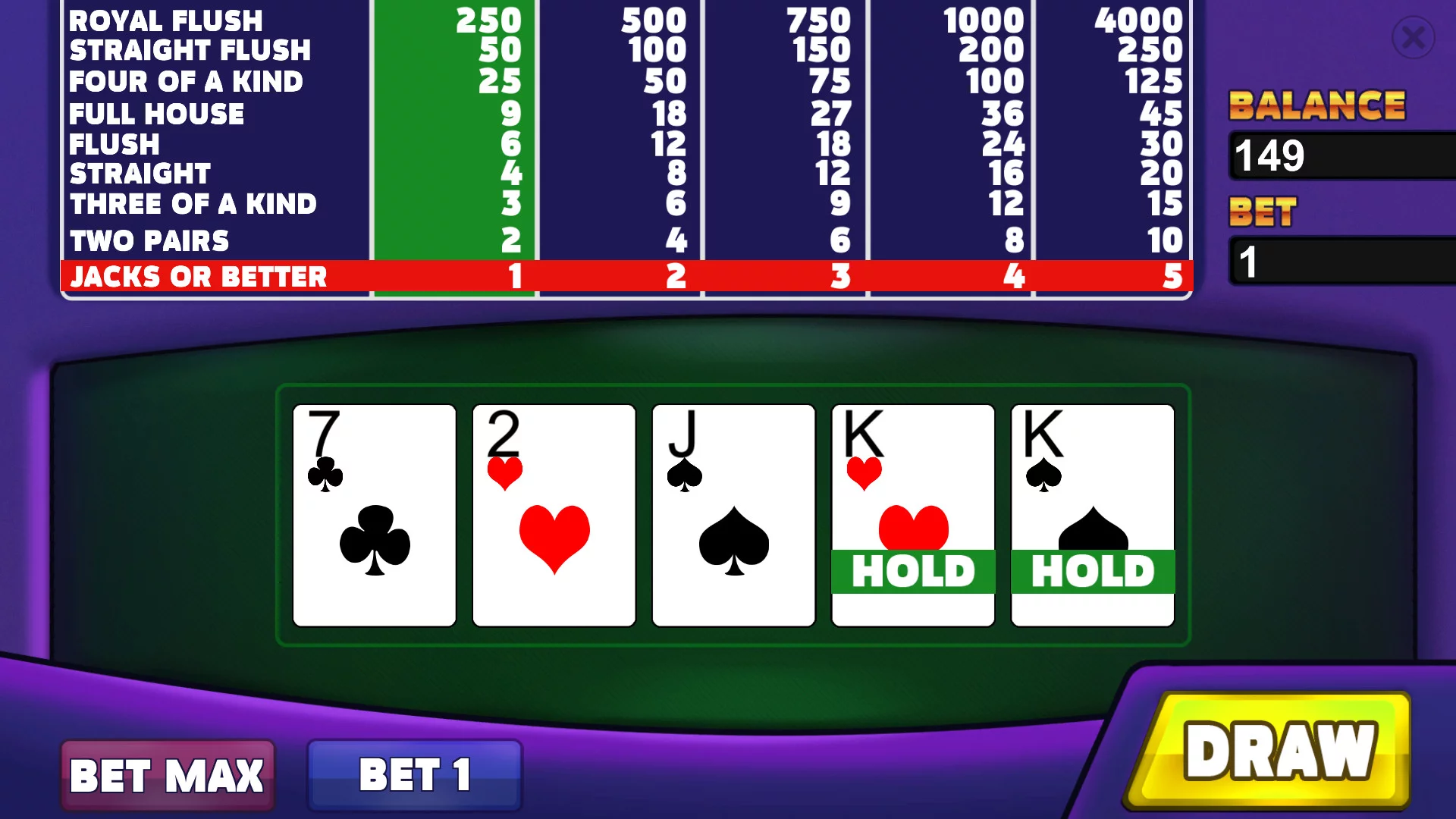 Изображение игры: Royal Casino: Video Poker