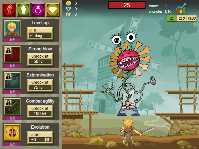 Изображение игры: Click and fight