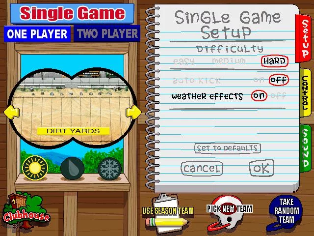 Изображение игры: Backyard Football (1999)