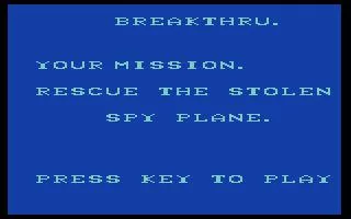 Изображение игры: BreakThru (1986)