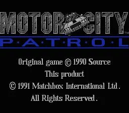 Изображение игры: Motor City Patrol