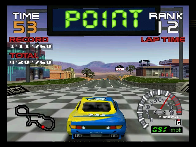 Изображение игры: Ridge Racer 64