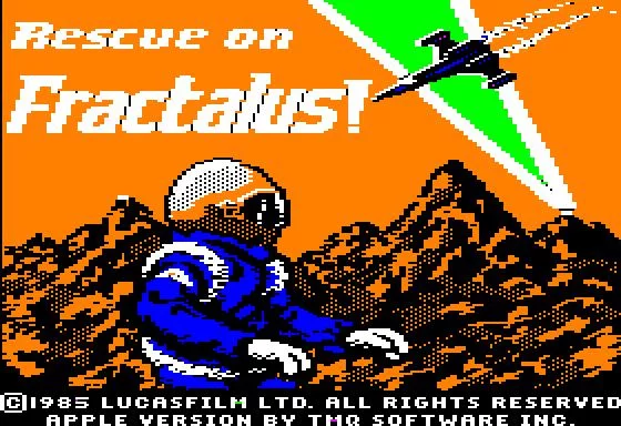 Изображение игры: Rescue on Fractalus!