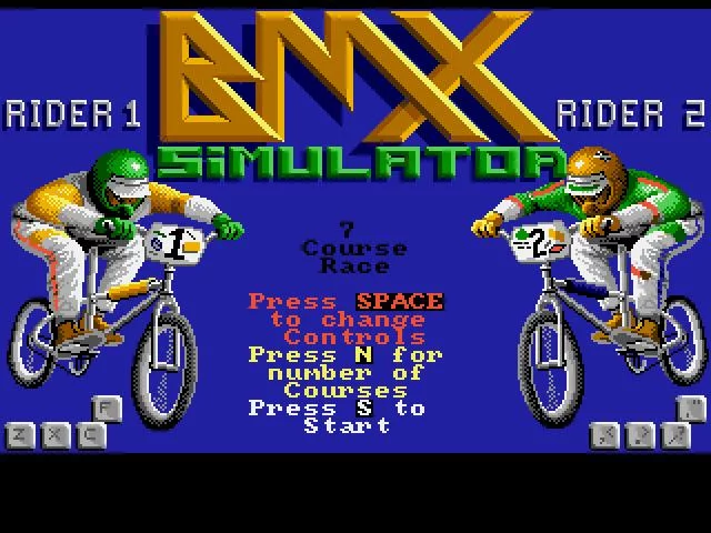Изображение игры: BMX Simulator