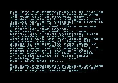 Изображение игры: Frankenstein (1987)