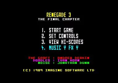 Изображение игры: Renegade III: The Final Chapter