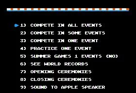Изображение игры: Summer Games II