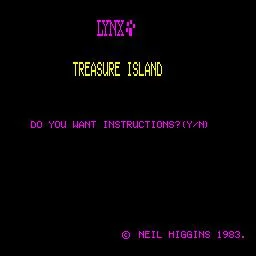 Изображение игры: Treasure Island (1984)