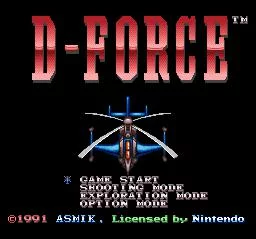 Изображение игры: D-Force (1991)